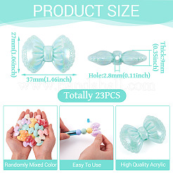 23 шт. Непрозрачные акриловые бусины&nbsp;OACR-TA0003-73