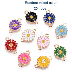 20 шт. подвески-подвески в виде подсолнуха из цинкового сплава&nbsp;ENAM-FP0002-58