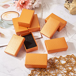 Прямоугольная картонная бумажная шкатулка для драгоценностей&nbsp;LS-CON-TAC0015-01G