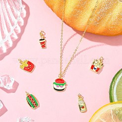 6 шт. 6 стиля подвески из пищевой латуни&nbsp;KK-CJ0003-63