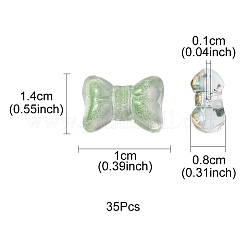 35 шт. Прозрачные стеклянные бусины&nbsp;GLAA-YW0001-64