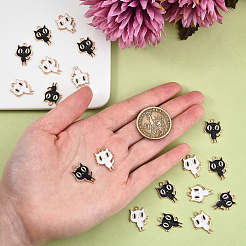 60шт 2 цвета легкие золотые подвески с эмалью&nbsp;ENAM-CJ0001-68