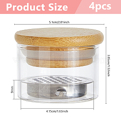 Стеклянная чашка для ногтей&nbsp;TOOL-WH0059-030