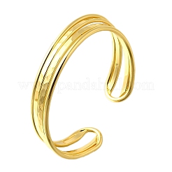 Латунь манжеты браслеты для женщин&nbsp;BJEW-F498-09G