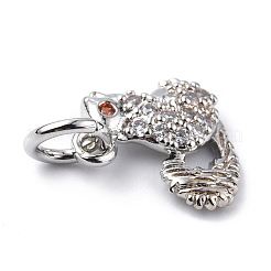 Латунные микро проложить кубического циркония подвески&nbsp;ZIRC-F131-11P