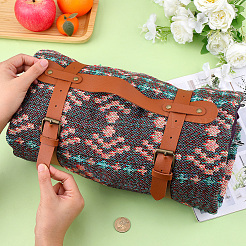 Искусственная кожа с ремешком для коврика для йоги из сплава&nbsp;AJEW-CL0001-99A-02