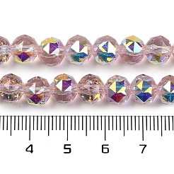 Прозрачные стеклянные бусины гальваническим пряди&nbsp;EGLA-N002-34C-C18