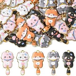 40шт 5 стильные подвески из сплава с принтом&nbsp;FIND-CJ0001-27