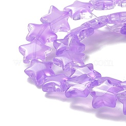 Прозрачный стеклянный бисер нить&nbsp;GLAA-K057-01F