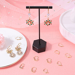 40 шт. 4-х стилевые латунные серьги с застежкой-молнией&nbsp;KK-BBC0010-44