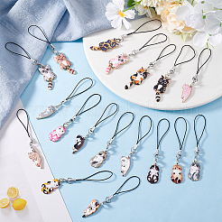 Мобильные ремешки из сплава эмали&nbsp;HJEW-HY00008