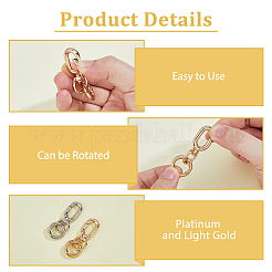 8 шт. 2-х цветные железные поворотные застежки&nbsp;FIND-HS0002-04