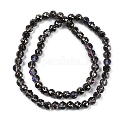 Прозрачные стеклянные бусины гальваническим пряди&nbsp;X-EGLA-N002-34C-C21