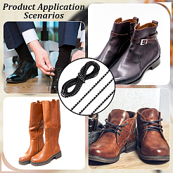 Плоский кожаный шнур для сапожника с металлической заклепкой AJEW-WH0561-08B