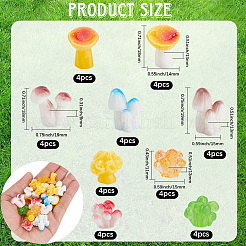 36 шт. 9 стиля микроландшафта имитация грибного горшка садоводство для куклы&nbsp;RESI-SP0001-33