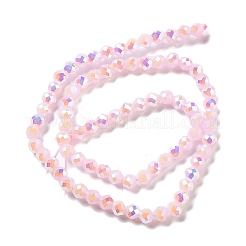 Стеклянные бусины с гальваническим покрытием &nbsp;GLAA-A014-01B