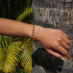 Минималистичные браслеты из круглых бусин и подвесок из нержавеющей стали 304&nbsp;KO3660