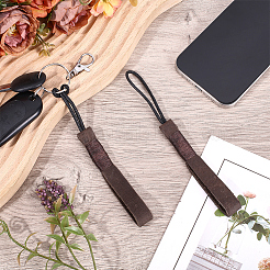 2 шт. брелок для ключей из коровьей кожи&nbsp;AJEW-CL0001-80B