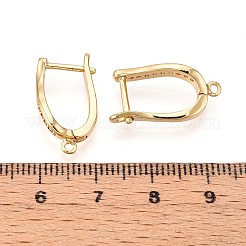 Латунный микропаве кубический цирконий кольцо серьги фурнитура&nbsp;KK-N261-37G