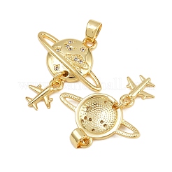 Латунные микро проложить кубического циркония подвески&nbsp;KK-C132-35G