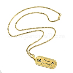 Constellation 304 нержавеющая сталь микропаве прозрачный кубический цирконий пшеница цепочка кулон ожерелья для женщин мужчин&nbsp;LS-NJEW-U007-01L