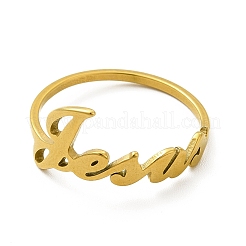 Ионное покрытие (ip) 201 кольца из нержавеющей стали&nbsp;RJEW-G278-35G