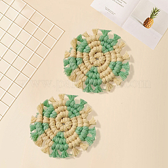 Подставка под стакан из хлопка ручной работы в стиле «богемия»&nbsp;AJEW-WH20020-294G