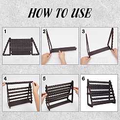 Треугольные деревянные подставки для сережек&nbsp;EDIS-WH0022-43