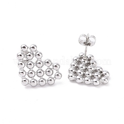 Некорневая серьга-гвоздик из нержавеющей стали 304 для женщин&nbsp;EJEW-F287-05P