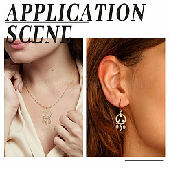 Покрытие стойки латунь микропаве прозрачные подвески из кубического циркония&nbsp;ZIRC-BBC0001-23