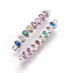 Латунные микро проложить кубических соединения циркония&nbsp;ZIRC-L076-006P-NR