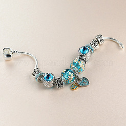 Браслеты из европейского стиля из цинкового сплава&nbsp;FS-WG01BDE-01