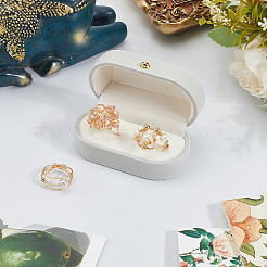 1шт прямоугольная бархатная коробка для парных колец&nbsp;CON-BBC0001-20C