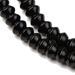 Бусины из натурального черного оникса&nbsp;G-P161-20-6x4mm