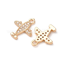 Латунные микропаве прозрачные кубические циркониевые подвески&nbsp;ZIRC-L105-15G