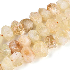 Природный желтый кварц нитей бисера&nbsp;G-N347-18A-03