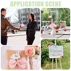 9 шт. искусственный цветок из двухцветной шелковой ткани&nbsp;AJEW-CA0005-10