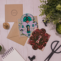 Углеродистая сталь разрезает трафареты DIY-WH0309-2048