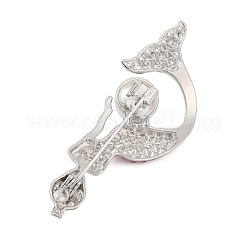 Броши из сплава русалок со стразами для одежды рюкзака&nbsp;LS-PALLOY-D361-24P-01