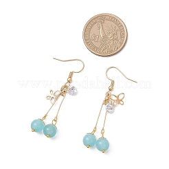 Серьги-подвески «кошачий глаз» из нержавеющей стали 304&nbsp;EJEW-JE06498-03