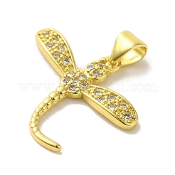 Латунные микро проложить кубического циркония подвески&nbsp;KK-Z042-04G-01