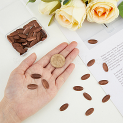 Латунь пустой тег плоские овальные ломтик подвески&nbsp;KK-FH0005-26R