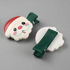 Милые рождественские акриловые заколки из кожи аллигатора&nbsp;PHAR-WH0013-03I