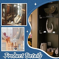 30 шт. 6 стиля квадратных коробок для хранения россыпью алмазов из АБС-пластика и акрила&nbsp;CON-WR0001-09