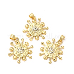 Стойки обшивки латунь микро проложить Циркон подвеску&nbsp;KK-B068-41G