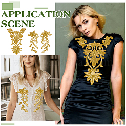 1 шт. цветочные компьютеризированные вышитые нашивки с термоклеем/пришиванием&nbsp;PATC-FG0003-10B