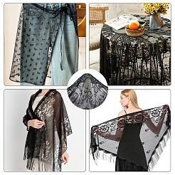 Полиэфирные кружевные ткани&nbsp;DIY-WH20025-027A