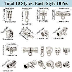100 шт. 10 стиля тибетского стиля сплава подвески звенья&nbsp;TIBE-SC0002-18