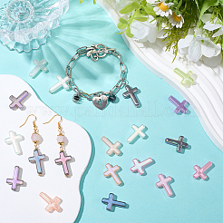 100 шт. гальванизированных флуоресцентных акриловых бусин&nbsp;RESI-SP0001-57