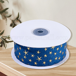 1 рулон бронзирующей джинсовой полиэстеровой ленты со звездами&nbsp;OCOR-CY0002-86A